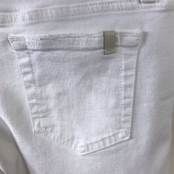 Joe’s Jeans Janel White Denim Roll Up Jean Shorts Size 25 Distressed - Picture 7 of 8